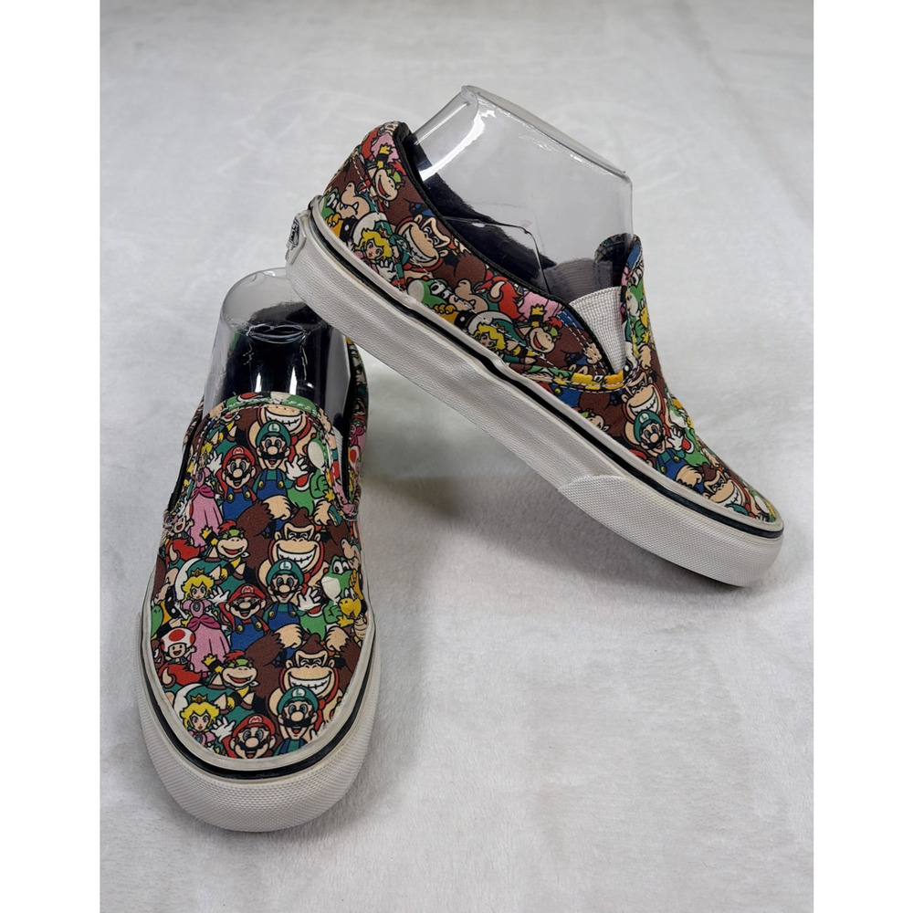 VANS Nintendo Classic Slip On Super Mario Bros Shoes Mens 4.5 Womens 6 FS Chrty
